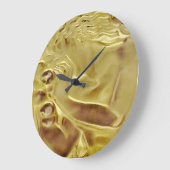 CobaltMoonDesign, Lalique Design Gold, Wall Clock Große Wanduhr (Winkel)
