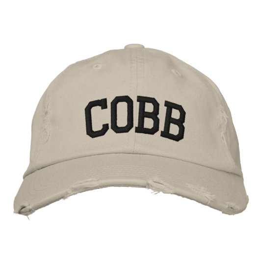 Cobb bestickter Hut (Vorderseite)