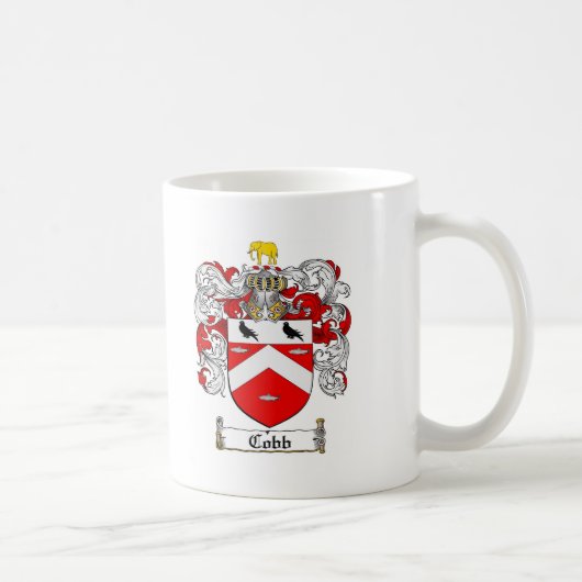 COBB FAMILIENWAPPEN - COBB WAPPEN KAFFEETASSE (Rechts)