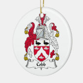 Cobb Familienwappen Keramikornament (Links)