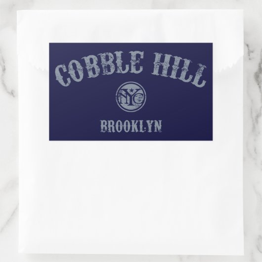 Cobble Hill Rechteckiger Aufkleber (Tasche)