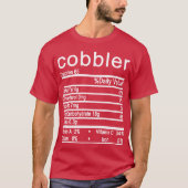 cobbler Nutrition Facts Funny Erntedank T-Shirt (Vorderseite)