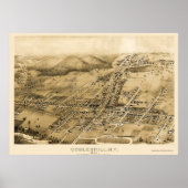 Cobbleskill, NY Panoramic Map - 1883 Poster (Vorne)