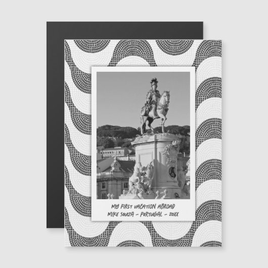 Cobblestone Foto Magnetkarte (Vorne/Hinten)