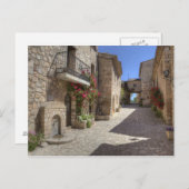 Cobblestone Straße, Steinstrasse, historische Gebä Postkarte (Vorne/Hinten)