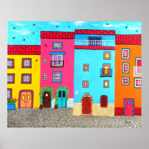 Cobblestone Straßen von Sardinien Poster