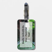 Cobblestone Street Beacon Hill Boston Abstrakt Gepäckanhänger (Rückseite vertikal)