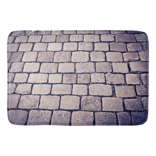 Cobblestone Street Detail, Horizontal Badematte (Vorderseite)