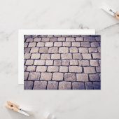 Cobblestone Street Detail, Horizontal Karte (Vorderseite/Rückseite Beispiel)