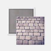 Cobblestone Street Detail, Horizontal Magnet (Vorderseite/Rückseite)