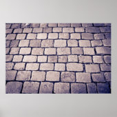 Cobblestone Street Detail, Horizontal Poster (Vorne)