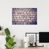 Cobblestone Street Detail, Horizontal Poster (Heimbüro)