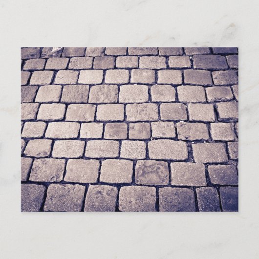 Cobblestone Street Detail, Horizontal Postkarte (Vorderseite)
