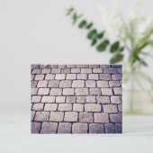 Cobblestone Street Detail, Horizontal Postkarte (Stehend Vorderseite)