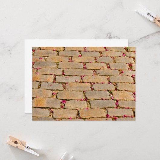 Cobblestone-Wanderdetails Karte (Vorderseite/Rückseite Beispiel)