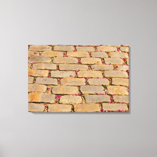 Cobblestone-Wanderdetails Leinwanddruck (Vorderseite)