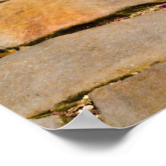 Cobblestone-Wanderdetails Poster (Ecke)