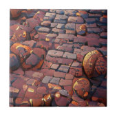 Cobblestones grafische Kunst Fliese (Vorderseite)