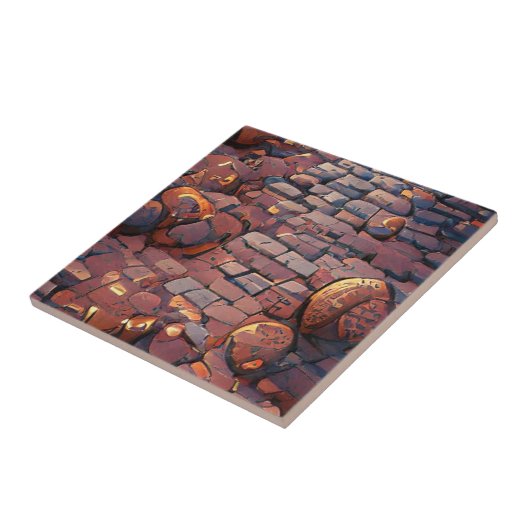 Cobblestones grafische Kunst Fliese (Seite)