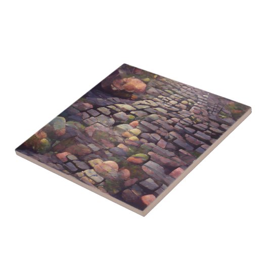 Cobblestones grafische Kunst Fliese (Seite)