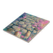 Cobblestones Liebe rosa Grafik Fliese (Seite)