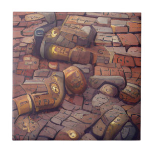 Cobblestones Steampunk-Grafik  Fliese