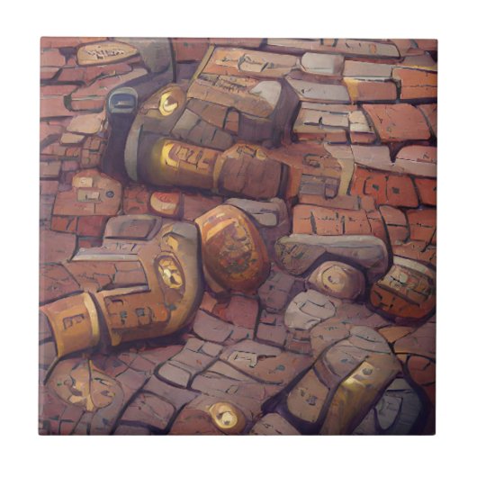 Cobblestones Steampunk-Grafik Fliese (Vorderseite)