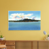 Cobbosseecontee Blick auf die Insel Kuba Leinwanddruck (Insitu (Wohnzimmer))