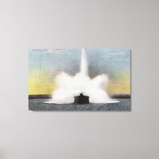 Cobbs Hill Reservoir Leinwanddruck (Vorderseite)