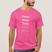 CoBC Light Text T - Shirt - Connect Belong Thrive (Vorderseite)