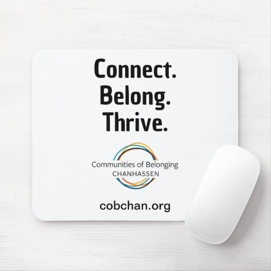 CoBC Mousepad - Connect Belong Thrive (Mit Mouse)