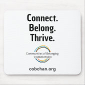 CoBC Mousepad - Connect Belong Thrive (Vorne)