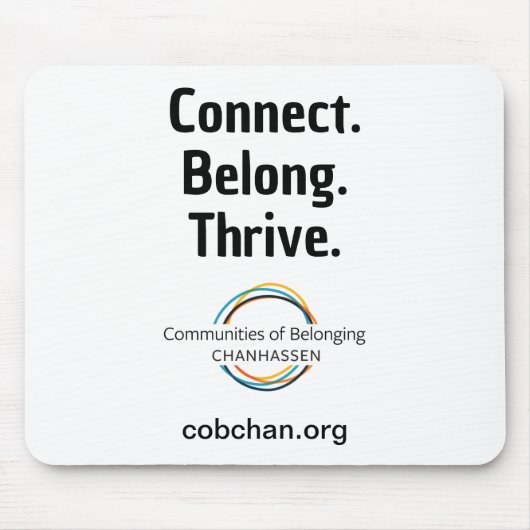 CoBC Mousepad - Connect Belong Thrive (Vorne)
