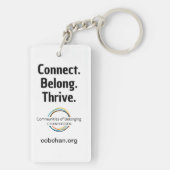 CoBC Schlüsselanhänger - Connect Belong Thrive (Rückseite)