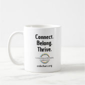 CoBC-Tasse - Connect Belong Thrive Kaffeetasse (Links)