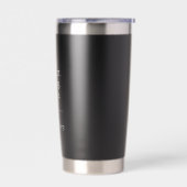 CoBC Tumbler (weißer Text) - Connect Belong Thrive Thermobecher (Links)