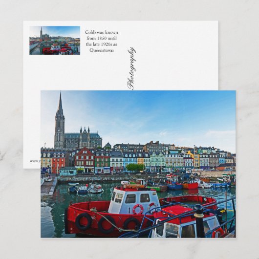 Cobh Harbor Postkarte (Vorne/Hinten)