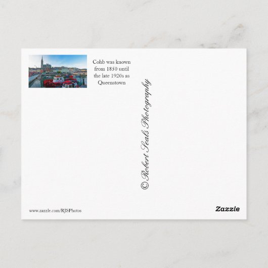 Cobh Harbor Postkarte (Rückseite)