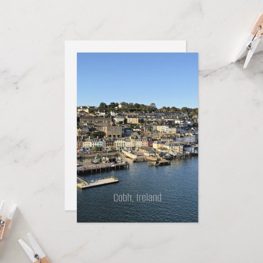 Cobh, Irland Karte (Vorderseite/Rückseite Beispiel)