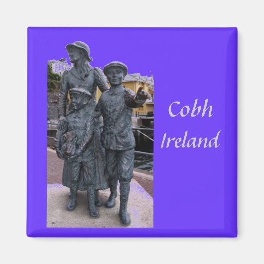 Cobh, Irland Statues Magnet (Vorne)