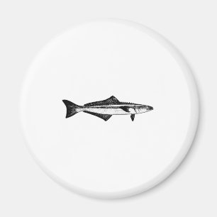 Cobia-Linie Kunst-Logo Magnet