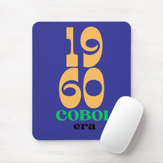 Cobol 1960 Era The Birth of Legacy Code Mousepad (Mit Mouse)