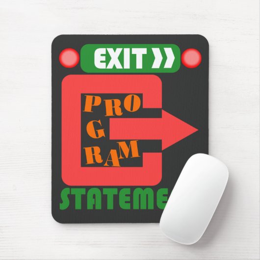 Cobol-Exit-Programm-Anweisung Mousepad (Mit Mouse)