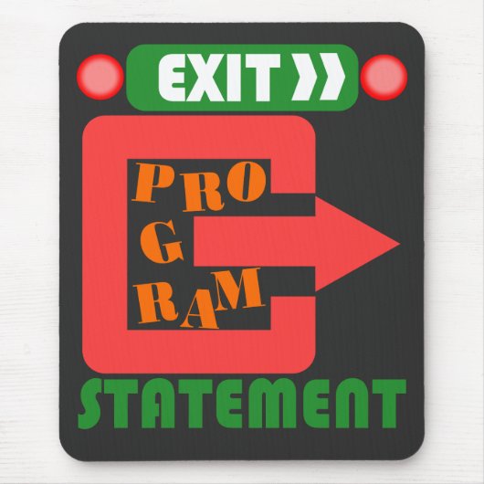 Cobol-Exit-Programm-Anweisung Mousepad (Vorne)