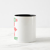 Cobol-Exit-Programm-Anweisung  Zweifarbige Tasse (Mittel)