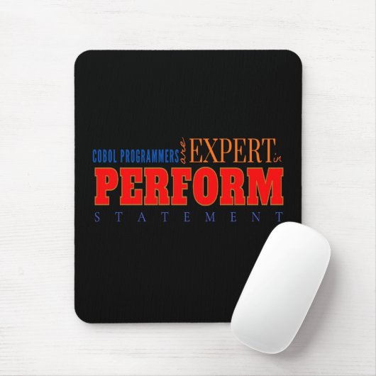 COBOL Expert Perform Statement Classic Coding Mousepad (Mit Mouse)