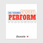COBOL-Experte Perform Statement Klassische Codieru Aufkleber (Blatt)