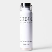 Cobol ist meine Liebe.b Personalisiert Trinkflasche (Vorne)