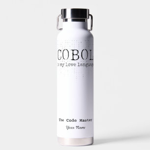 Cobol ist meine Liebe.b Personalisiert Trinkflasche