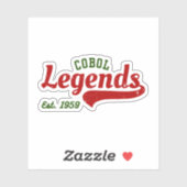 COBOL Legends Est. 1959 – A Retro Tech Sticker (Blatt)